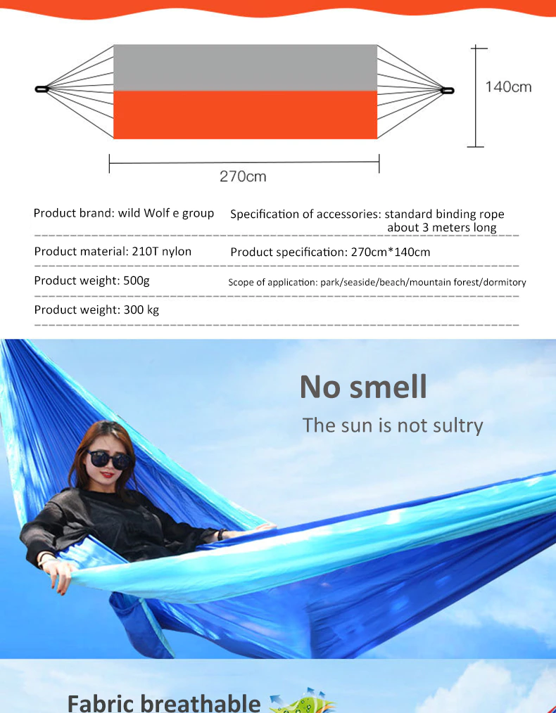 Cheap Goat Tents 1 2 Person Portable Outdoor Camping Hammock With Mosquito Net High Strength Parachute Fabric Hanging Bed Hunting Sleeping Swing Tents 